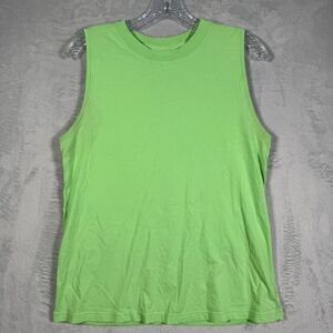 Lululemon Womens Top 6 Green All Yours Tank Activewear Loose Fit Workout